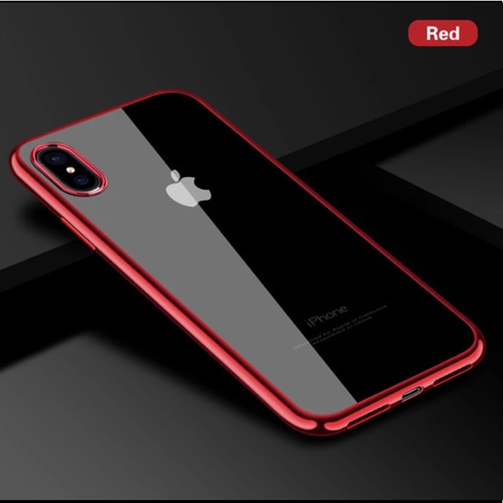 iPhone X , XS Protective Phone Case - Red or Gold